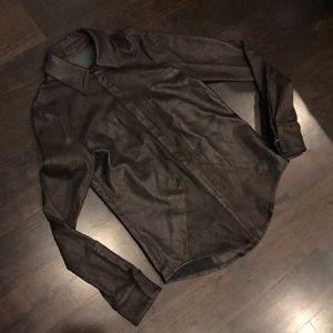 R+A Lamb Leather Shirt